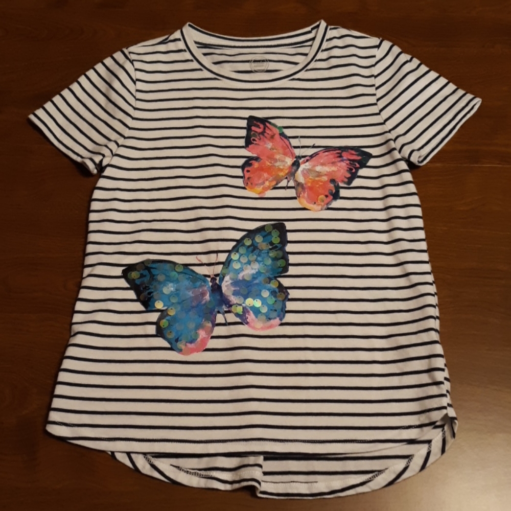 Wonder Nation 10/12 Butterfly Tee